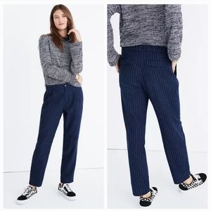 Madewell Pinstripe wool trousers